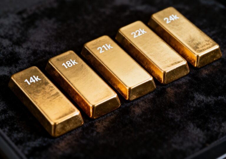 دليل نقاء الذهب: الفرق بين ذهب 14 و18 و21 و22 و24 قيراط