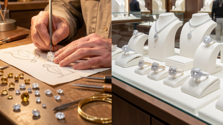 المجوهرات المصممة حسب الطلب مقابل المجوهرات الجاهزة: أيهما الأنسب لك؟