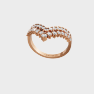 18K Gold Round Diamond Ring – 0.44CT