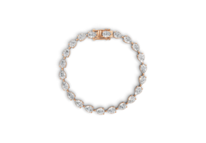 18K Gold Pear Diamond Bracelet – 9.13CT
