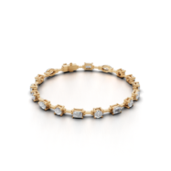 18K Gold Multi-Shape Diamond Bracelet
