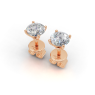 18K Gold Diamond Stud Earrings – 1.08CT