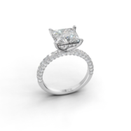 AD-RG-DIA036 — Princess Modern Classic Ring