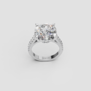 18K Gold Round Brilliant Diamond Ring
