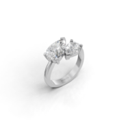 18K Gold Pear Diamond Ring – 1.48CT