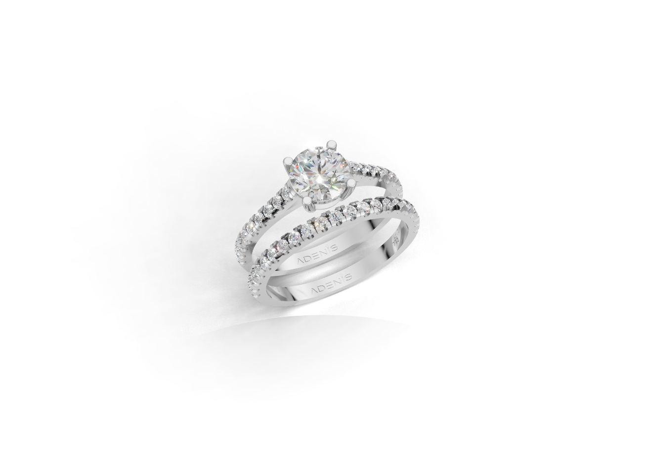 18K Gold Round Diamond Ring – 2.8CT 18K Gold Round Diamond Ring – 2.8CT